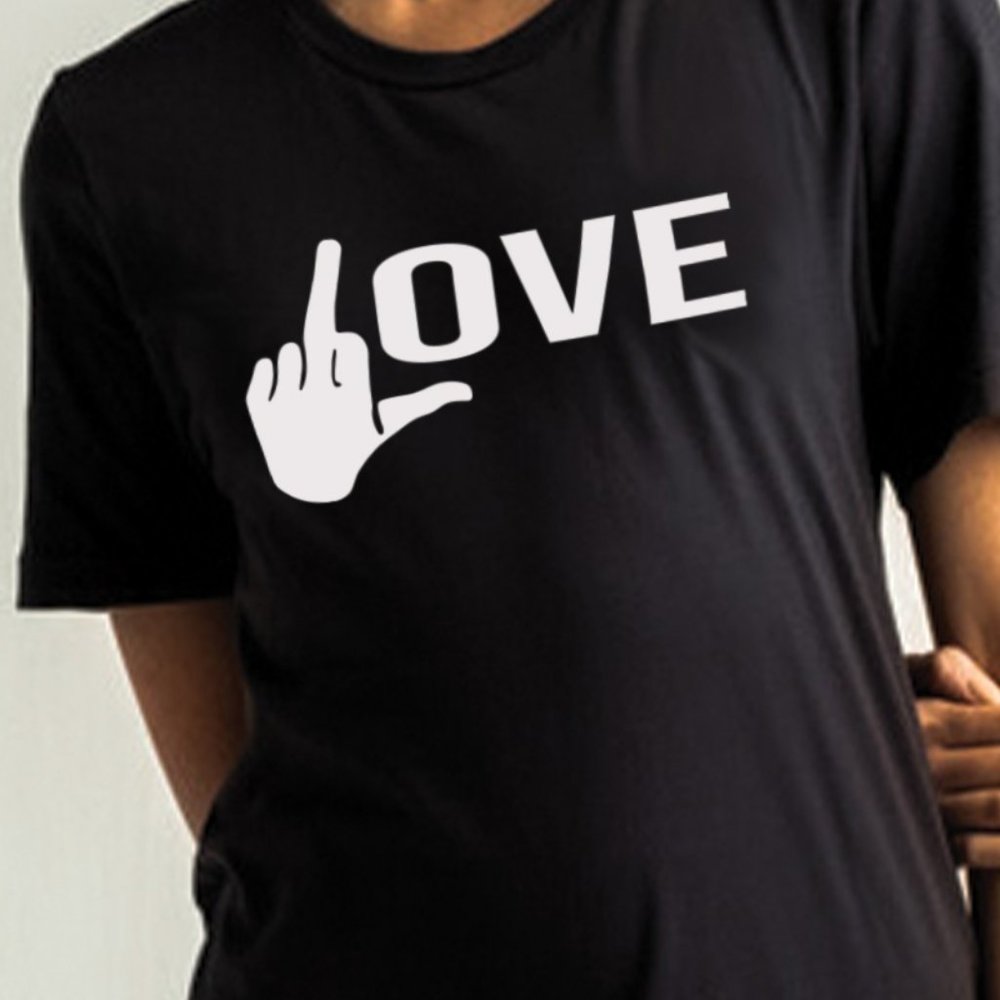 F Love T-Shirt Black
